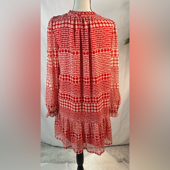 LOFT Red and White Tiered Tie Front Sundress 🌴☀️ - Picture 6 of 11